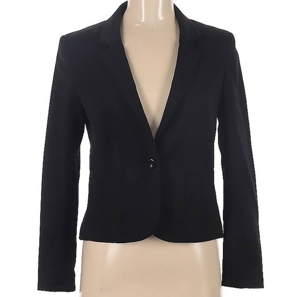 Divided by H&M Single Breasted Tailored Black Boxy Blazer, Size 12 - Picture 2 of 14